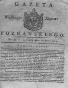 Gazeta Wielkiego Xięstwa Poznańskiego 1819.05.26 Nr42