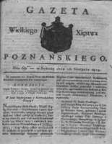 Gazeta Wielkiego Xięstwa Poznańskiego 1819.08.28 Nr69