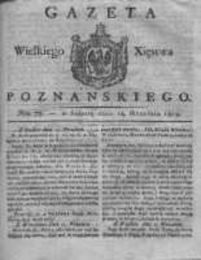 Gazeta Wielkiego Xięstwa Poznańskiego 1819.09.18 Nr75