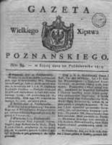Gazeta Wielkiego Xięstwa Poznańskiego 1819.10.20 Nr84