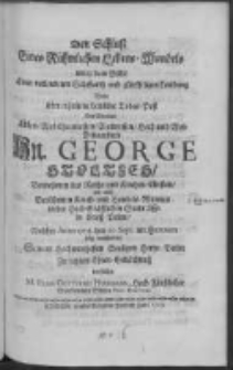 Den Schlutz Eines Rühmlichen Lebens-Wandels unter dem Bilde Einer vollendeten Schiffarth und glückseligen Landung wolte über erhaltene betrübte Todes-Post des Weyland Edlen Wol-Ehrenvesten Wolweisen hoch und Wol-Benambten Gn. George Stoltzes Vornehmen des Raths und Kirchen-Eltesten wie auch Berühmen Kauff- und Handels-Mnnes in der Hoch-Gräfflichen Stadt Lissa in Gross-Polen Welcher Anno 1702. den 20. Sept. im herren selig verschieden Seinem hochwerthesten Seeligen herrn Vetter zu letztem Ehren-Gedächtnitz vorstellen M. Elias Gottfried Herrmann, hoch-Fürstlicher Bernstädtischer Schulen Pro-Rector