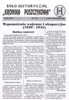 Koło Historyczne "Kronika Puszczykowa" 2004 Nr3