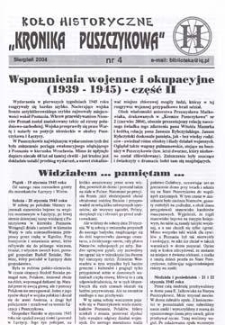 Koło Historyczne "Kronika Puszczykowa" 2004 Nr4