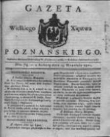 Gazeta Wielkiego Xięstwa Poznańskiego 1821.09.15 Nr74