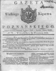 Gazeta Wielkiego Xięstwa Poznańskiego 1830.09.29 Nr78