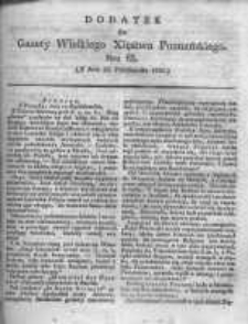 Gazeta Wielkiego Xięstwa Poznańskiego 1830.10.23 Nr85 Dodatek
