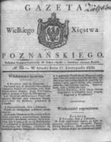 Gazeta Wielkiego Xięstwa Poznańskiego 1830.11.17 Nr92