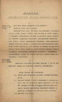 Statut Przemyskiego Klubu Łowieckiego z 14 sierpnia 1924 r.