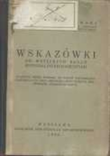 Wskaz&oacute;wki do wstępnych badań kryminalno-biologicznych