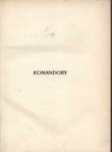 Komandory: studjum geograficzno-przyrodnicze