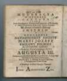 Moderacya w honorze Cantana ktora przez Muzykantow włoskich była spiewana w Warszawie w Pałacu Krolewskim [...]