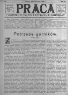 Praca: tygodnik polityczny i literacki, illustrowany. 1909.02.14 R.13 nr7