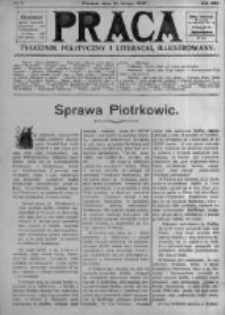 Praca: tygodnik polityczny i literacki, illustrowany. 1909.02.28 R.13 nr9