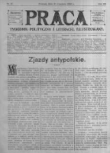 Praca: tygodnik polityczny i literacki, illustrowany. 1909.09.12 R.13 nr37