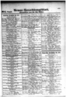 Armee-Verordnungsblatt. Verlustlisten 1916.05.26 Ausgabe 994