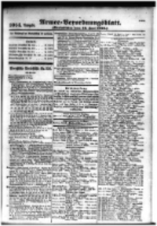 Armee-Verordnungsblatt. Verlustlisten 1916.06.16 Ausgabe 1014
