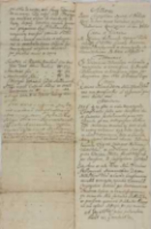 Zapiski dotyczące historii procesu sądowego Kongregacji Gostyńskiej z Jabłonowskimi o sumę 10 tys. złp z lat 1718&ndash;1726, potrzebnych na dokończenie budowy kopuły na kościele oraz mur&oacute;w obwodowych