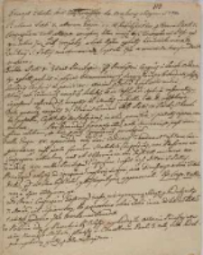 Excerpt z Listu Im. X[iędza] Żołędziewskiego de 8va Iunij z Rzymu 1754 [przegląd bulli, brewe i innych dokument&oacute;w papieskich]