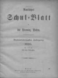 Amtliches Schul-Blatt für die Provinz Posen 1910.01.05 Jg.43 Nr1