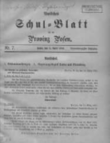 Amtliches Schul-Blatt f&uuml;r die Provinz Posen 1910.04.05 Jg.43 Nr7