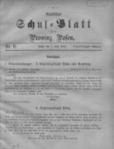 Amtliches Schul-Blatt für die Provinz Posen 1910.06.05 Jg.43 Nr11