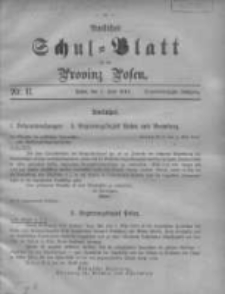 Amtliches Schul-Blatt f&uuml;r die Provinz Posen 1910.06.05 Jg.43 Nr11