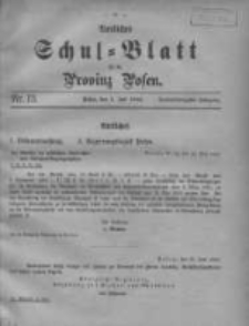 Amtliches Schul-Blatt f&uuml;r die Provinz Posen 1910.07.05 Jg.43 Nr13