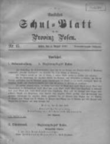 Amtliches Schul-Blatt für die Provinz Posen 1910.08.05 Jg.43 Nr15