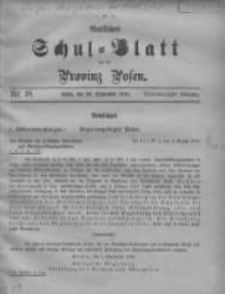 Amtliches Schul-Blatt f&uuml;r die Provinz Posen 1910.09.10 Jg.43 Nr18