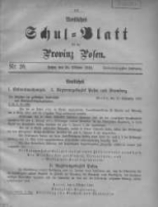 Amtliches Schul-Blatt für die Provinz Posen 1910.10.20 Jg.43 Nr20