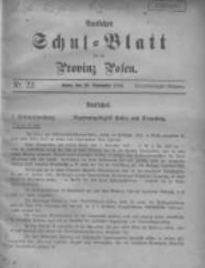 Amtliches Schul-Blatt für die Provinz Posen 1910.11.20 Jg.43 Nr22