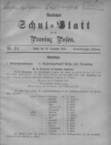 Amtliches Schul-Blatt f&uuml;r die Provinz Posen 1910.12.20 Jg.43 Nr24
