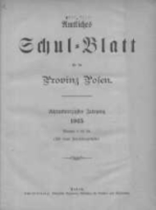 Amtliches Schul-Blatt für die Provinz Posen 1915.01.05 Jg.48 Nr1