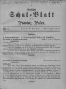 Amtliches Schul-Blatt für die Provinz Posen 1915.03.20 Jg.48 Nr6