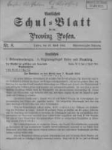 Amtliches Schul-Blatt für die Provinz Posen 1915.04.20 Jg.48 Nr8
