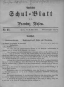 Amtliches Schul-Blatt für die Provinz Posen 1915.05.20 Jg.48 Nr10