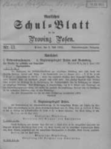 Amtliches Schul-Blatt f&uuml;r die Provinz Posen 1915.07.05 Jg.48 Nr13