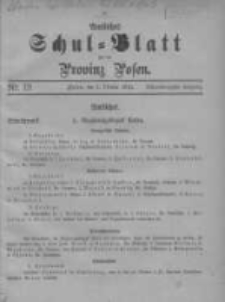 Amtliches Schul-Blatt f&uuml;r die Provinz Posen 1915.10.05 Jg.48 Nr19