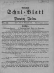 Amtliches Schul-Blatt für die Provinz Posen 1915.11.20 Jg.48 Nr22