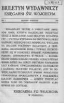 Biuletyn Wydawniczy Księgarni św. Wojciecha 1926 sierpień/wrzesień R.1 Nr3