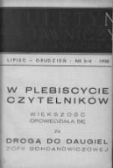 Biuletyn Wydawniczy Księgarni św. Wojciecha 1938 lipiec/grudzień Nr3/4