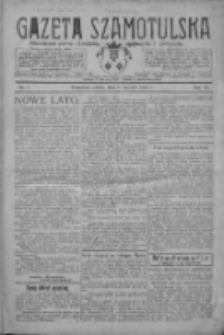 Gazeta Szamotulska: niezależne pismo narodowe, społeczne i polityczne 1927.01.01 R.6 Nr1