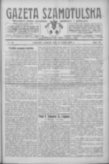 Gazeta Szamotulska: niezależne pismo narodowe, społeczne i polityczne 1927.02.17 R.6 Nr20