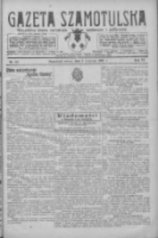 Gazeta Szamotulska: niezależne pismo narodowe, społeczne i polityczne 1927.04.02 R.6 Nr39