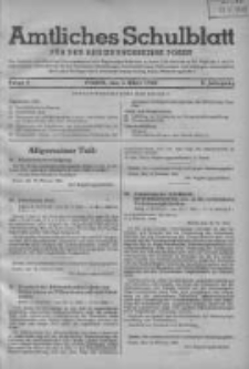 Amtliches Schulblatt f&uuml;r den Regierungsbezirk Posen 1943.03.01 Jg.3 Nr5