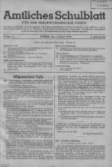 Amtliches Schulblatt für den Regierungsbezirk Posen 1943.06.01 Jg.3 Nr11