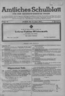Amtliches Schulblatt für den Regierungsbezirk Posen 1943.06.15 Jg.3 Nr12