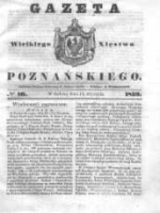 Gazeta Wielkiego Xięstwa Poznańskiego 1839.01.12 Nr10