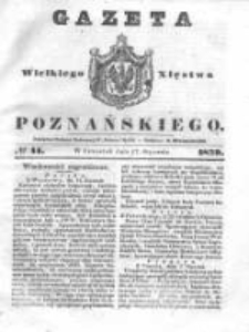 Gazeta Wielkiego Xięstwa Poznańskiego 1839.01.17 Nr14