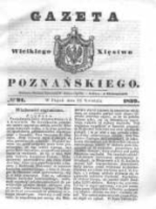 Gazeta Wielkiego Xięstwa Poznańskiego 1839.04.19 Nr91